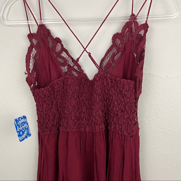 Free People • Adella Slip Dress Wine - Picture 7 of 10
